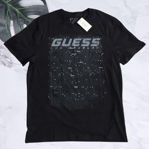 Guess LA Menβs Large Shirt Noir De Jais NWT